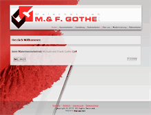 Tablet Screenshot of maler-gothe.de